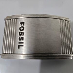 Fossil Silver Men's Cuff Bracelet